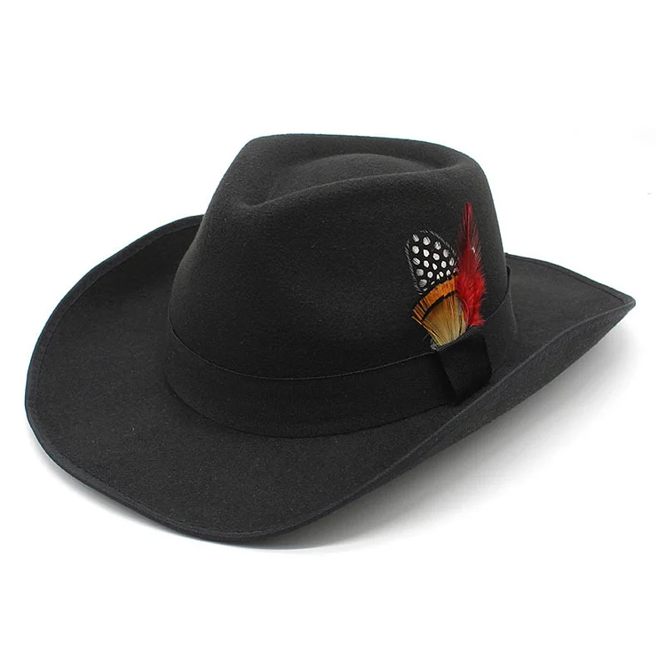Fergus Western Cowboy Hat- Black