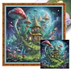 Mushroom House-16CT Stamped Cross Stitch 40*40cm/15.75*15.75in tapestrymarket