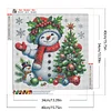 (40*40cm)Christmas Snowman - Full Round Drill Diamond Painting