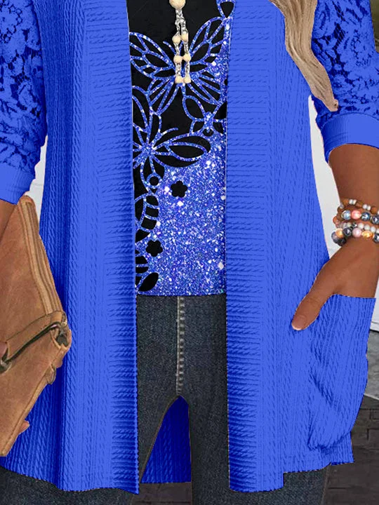 Women Half Sleeve V-neck Solid Color Dress