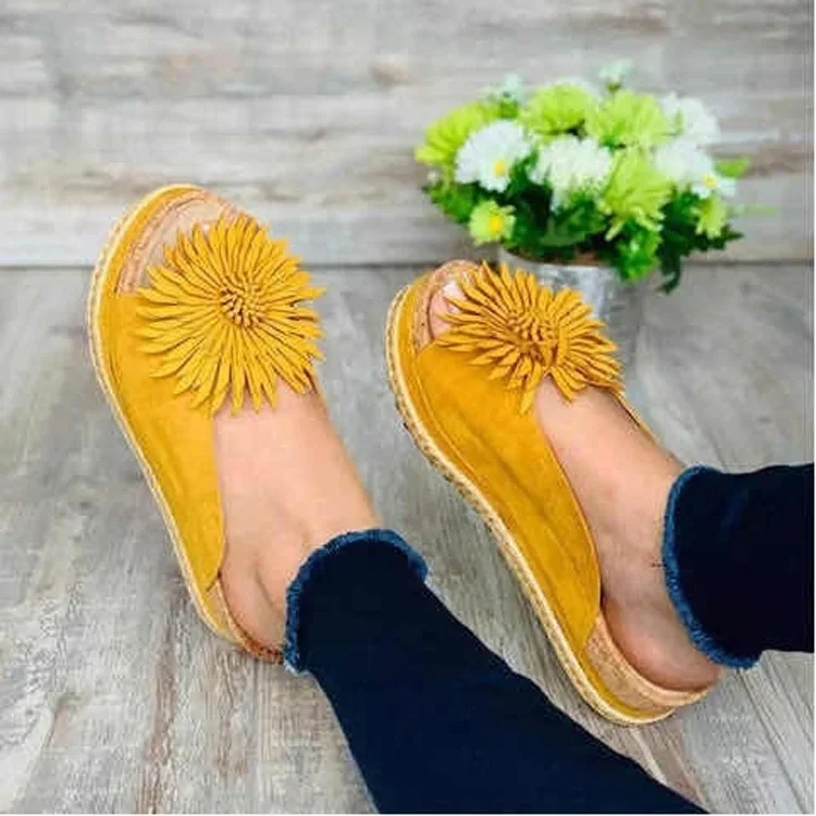Women's Elegant Flower Slip On Sandals