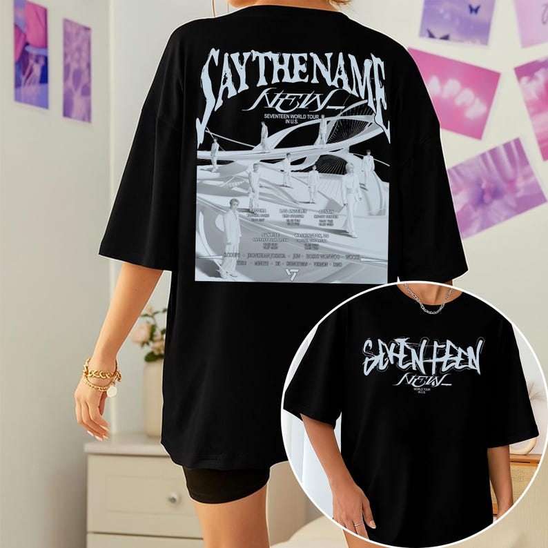 SEVENTEEN World Tour NEW IN US Graphic T-Shirt
