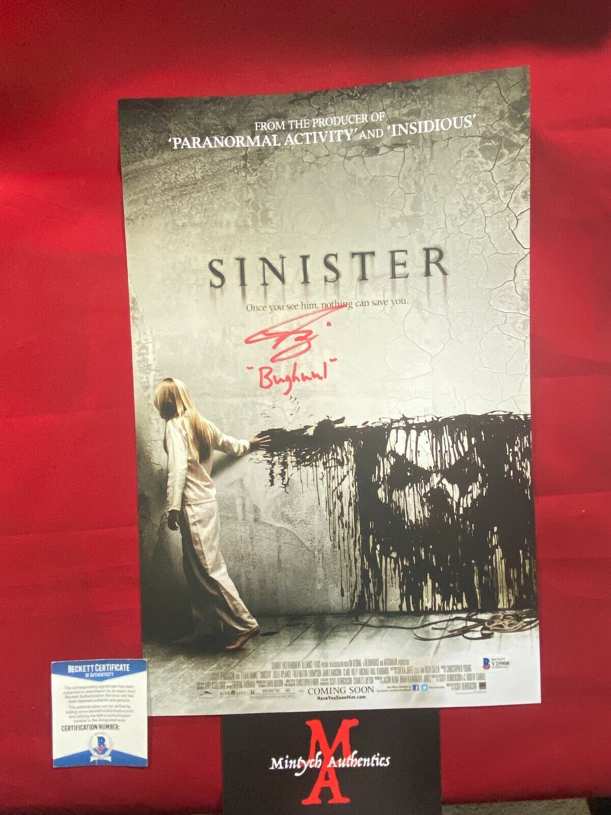 NICK KING BUGHUUL MR. BOOGIE SINISTER AUTOGRAPHED SIGNED 11x17 Photo Poster painting BECKETT COA