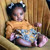[New] 20'' Super Lovely African American Cloth Body Reborn Baby Girl Doll Named Dalinen - RBBI-Myrebornbabydoll&reg; Myrebornbabydoll&reg;