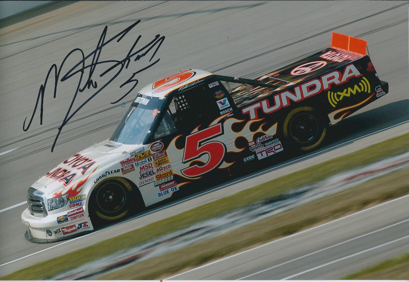 Mike SKINNER SIGNED NASCAR Champion Truck Driver 12x8 Photo Poster painting AFTAL COA Autograph