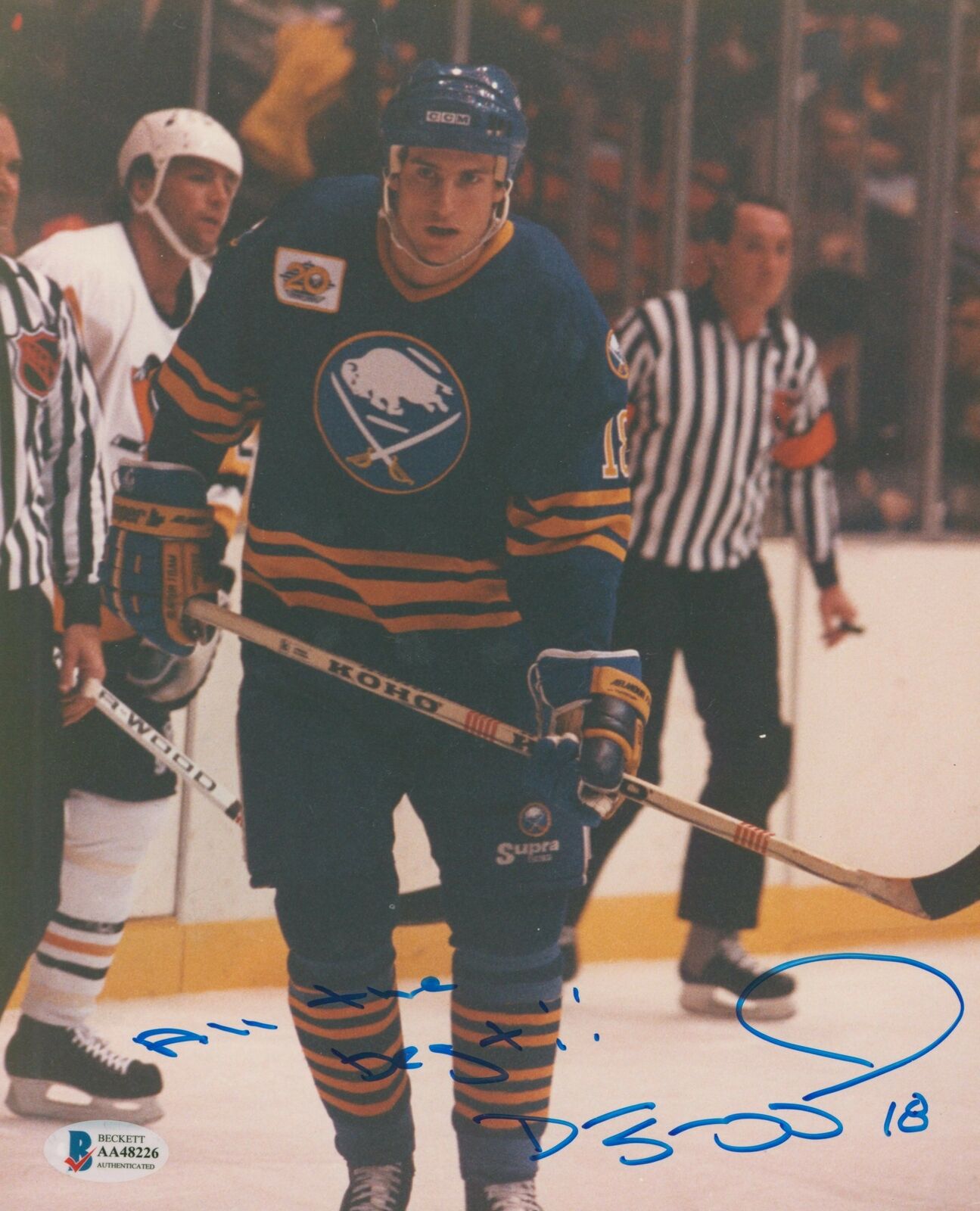 Sabres Dave Snuggerud All The Best!! Authentic Signed 8x10 Photo Poster painting BAS #AA48226