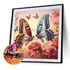Diamond Painting-DIY Full Round Drill Butterfly（40*40CM)