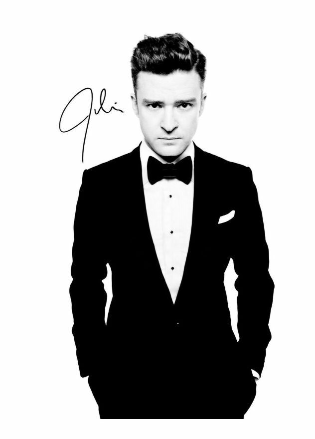 JUSTIN TIMBERLAKE AUTOGRAPH SIGNED PP Photo Poster painting POSTER