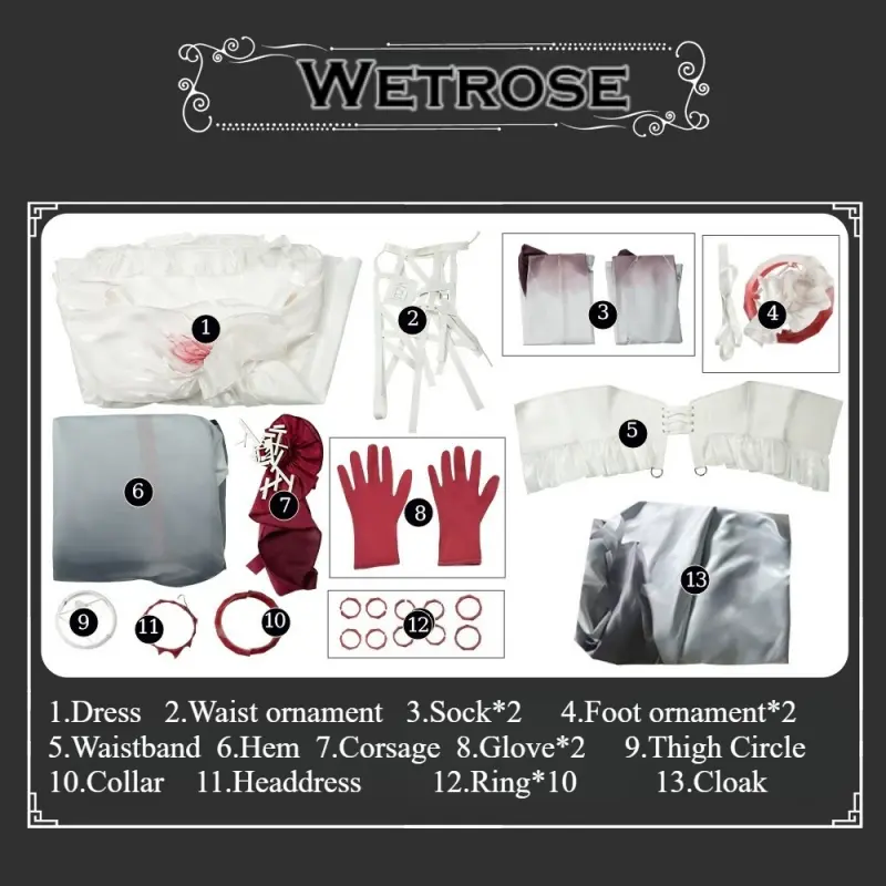 [Wetrose] Pre-Order Arknights & Harper's Bazaar Collab Amiya White Dress Game Outfit Cosplay Costume 