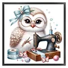 (Multi-Style) Sewing Machine Owl-11CT Stamped Cross Stitch 40*40cm/15.75*15.75in
