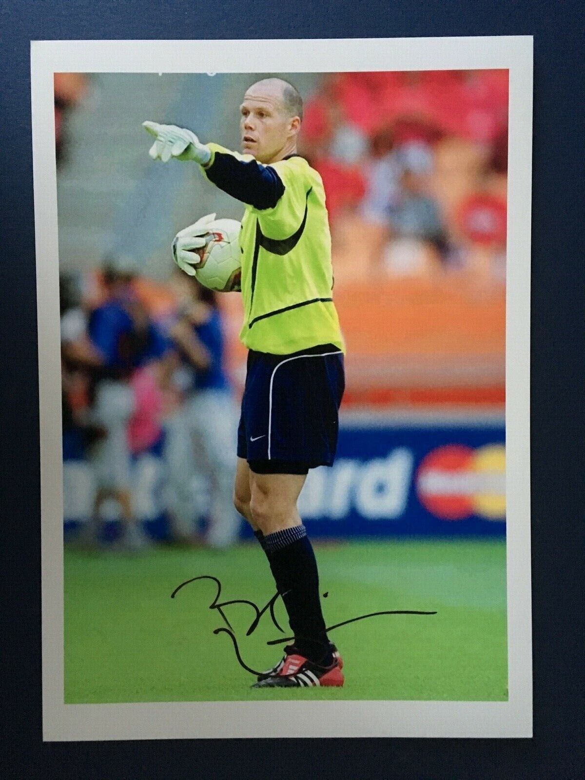 BRAD FRIEDEL - FORMER BLACKBURN & USA FOOTBALLER - EXCELLENT SIGNED Photo Poster painting