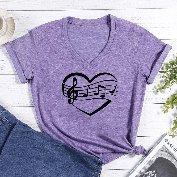 Love Country Music V-neck T Shirt-Annaletters