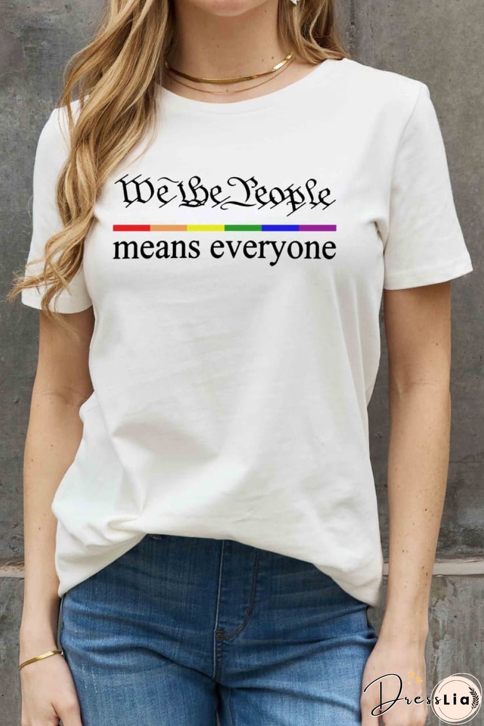 Simply Love Full Size MEANS EVERYONE Graphic Cotton Tee