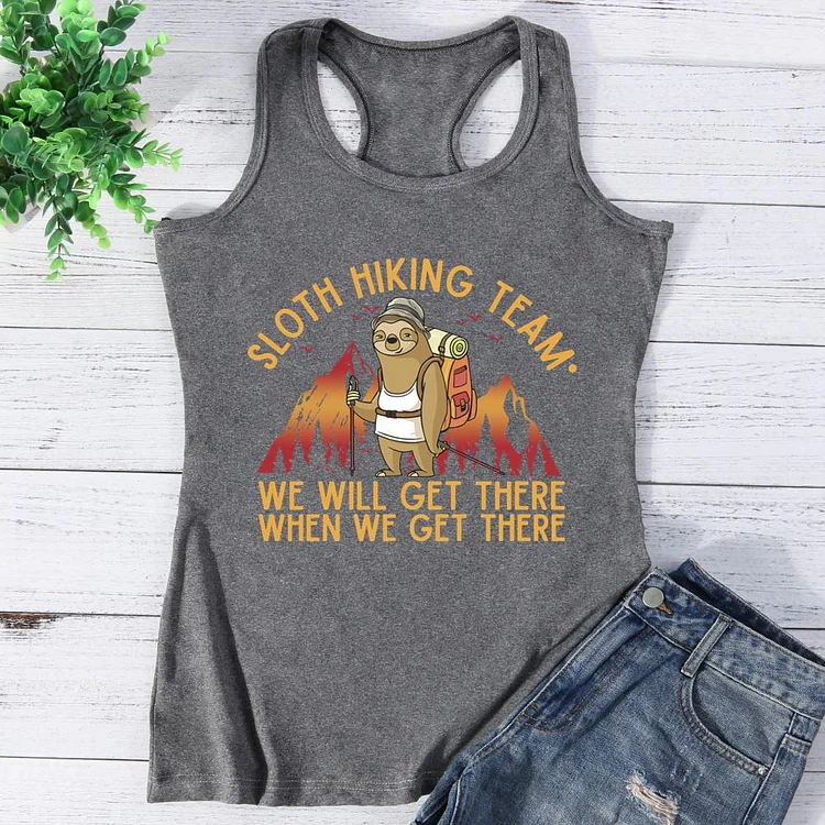Sloth Hiking  We Will Get There Vest Top-Annaletters
