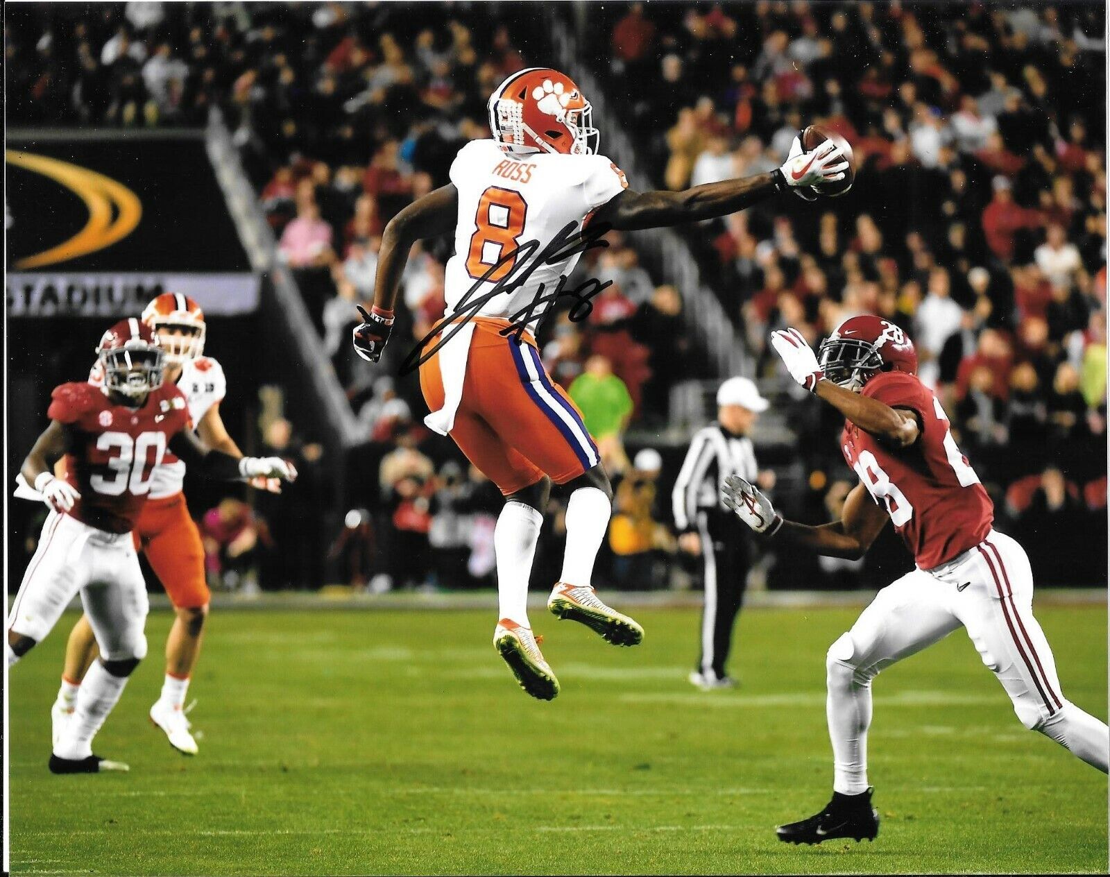 JUSTYN ROSS HAND SIGNED CLEMSON TIGERS NATIONAL CHAMPIONSHIP 8X10 Photo Poster painting W/COA