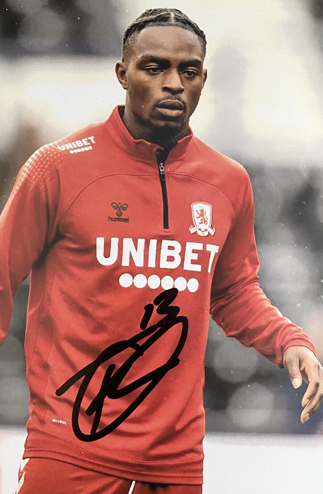 Toyosi Olusanya Genuine Hand Signed Middlesbrough 6X4 Photo Poster painting