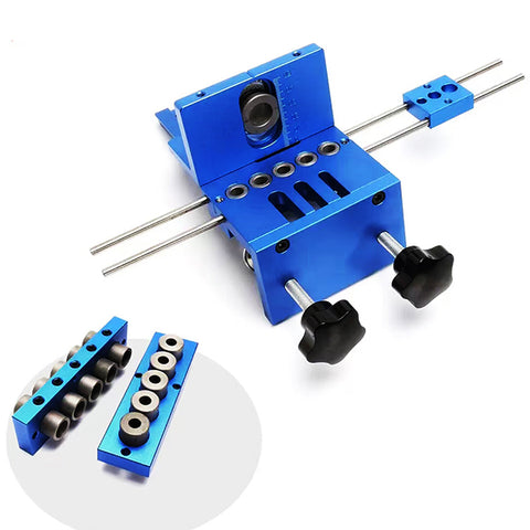 Levoite Precision Dowel Jig Kit Dowel Cam Jig Minifix Jig Kit, 3 In 1 Woodworking Drill Guide Kit Locator