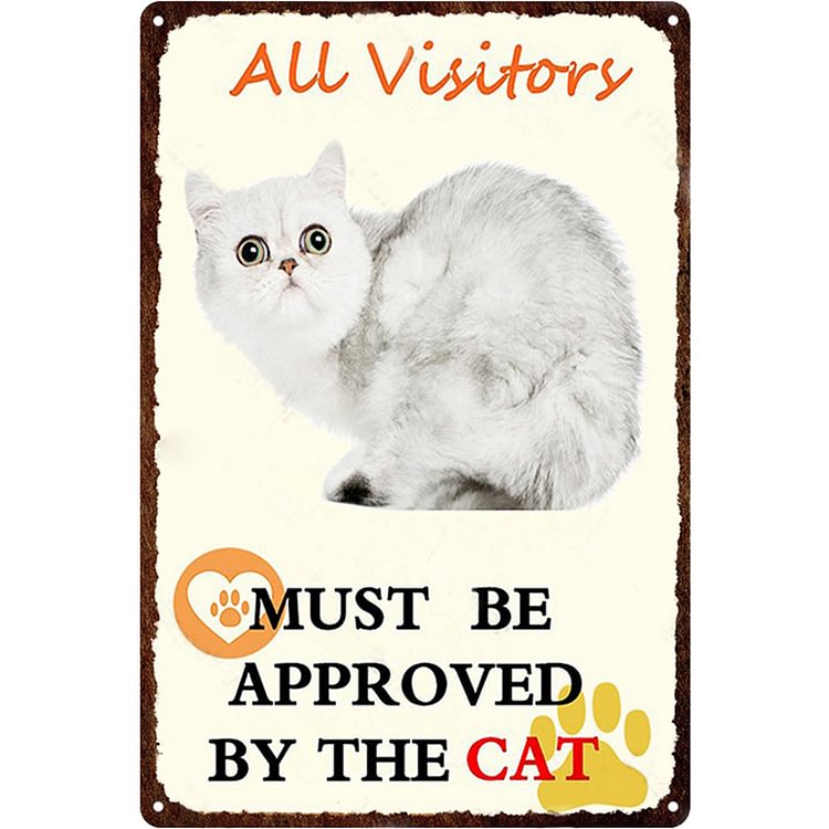 【20*30cm/30*40cm】Cute Cat - Vintage Tin Signs/Wooden Signs