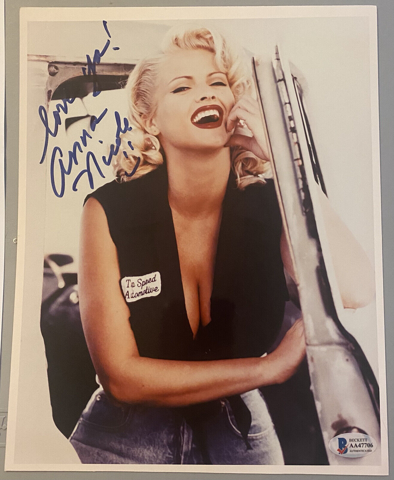 Anna Nicole Smith?Signed Autographed 8x10 Color Photo Poster painting Sexy Beckett?? ???