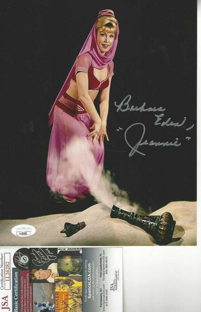 Barbara Eden I Dream of Jeannie autographed 8x10 out of the bottle  Photo Poster painting JSA*