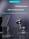 All-aluminum alloy phone holder, 360-degree rotating, multi-functional universal Magsafe folding rotating phone holder