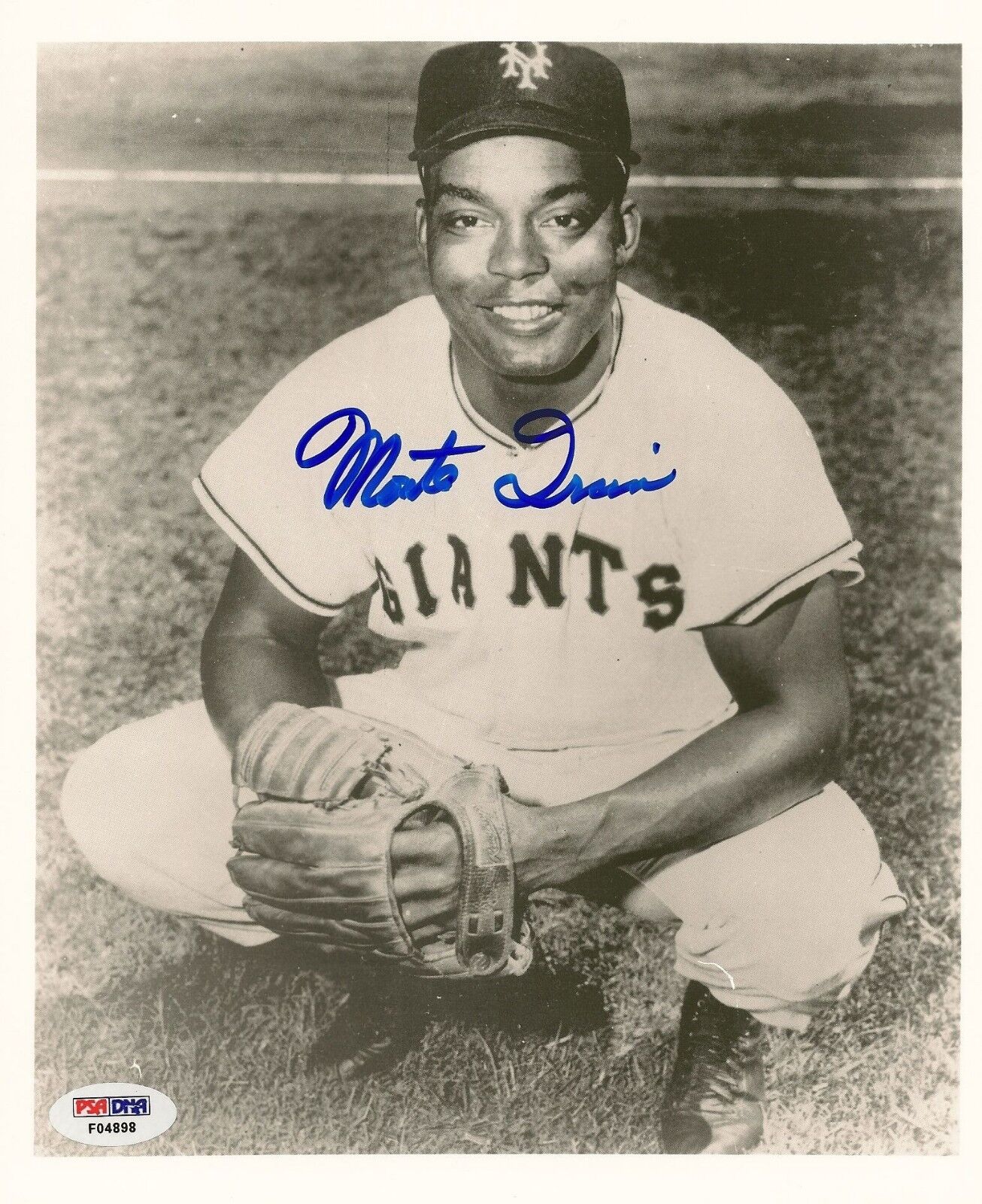 Monte Irvin Signed Giants 8x10 Photo Poster painting PSA/DNA COA Picture Auto'd HOF Negro League