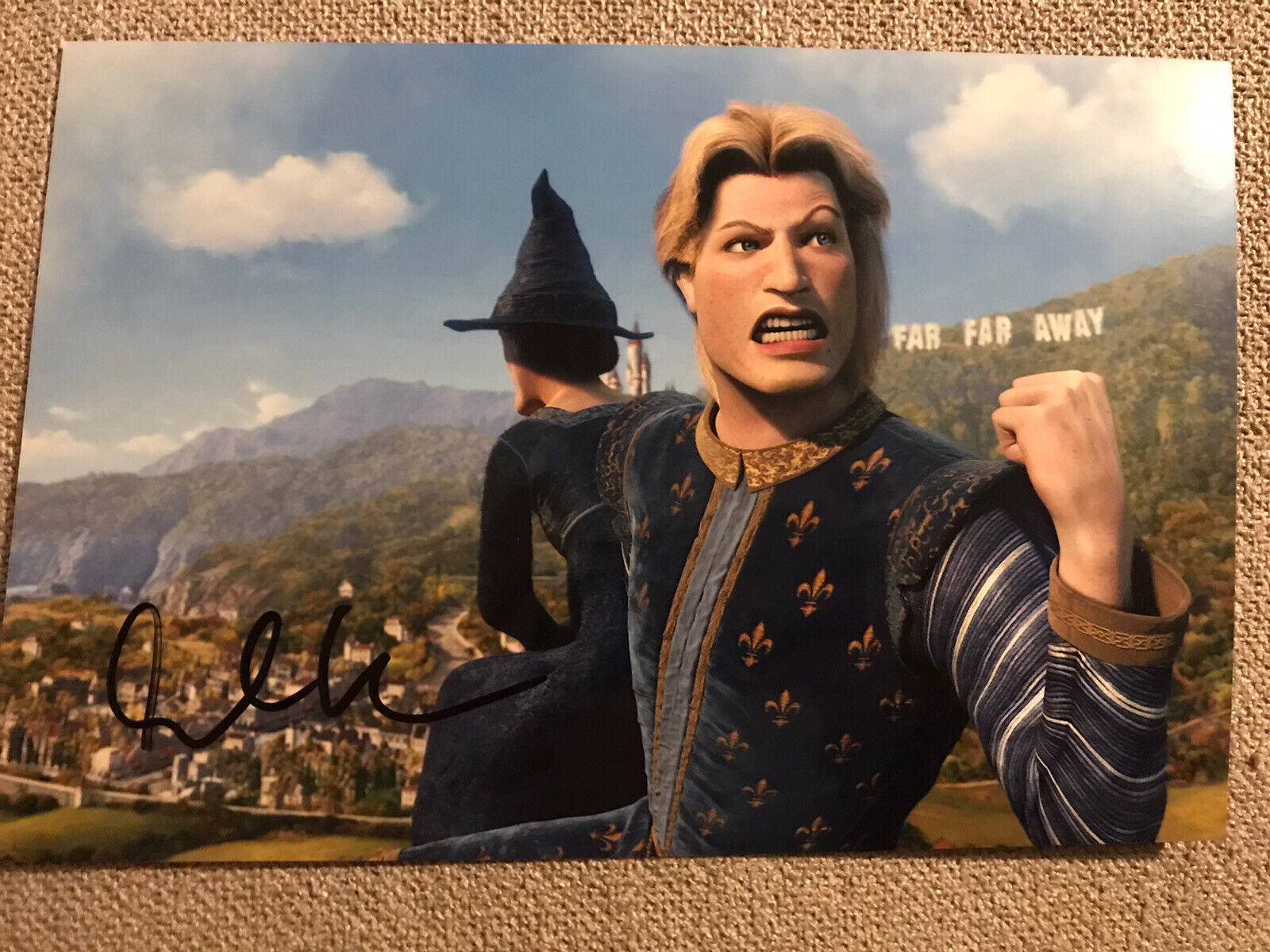 SHREK: RUPERT EVERETT SIGNED 9x6 Photo Poster painting