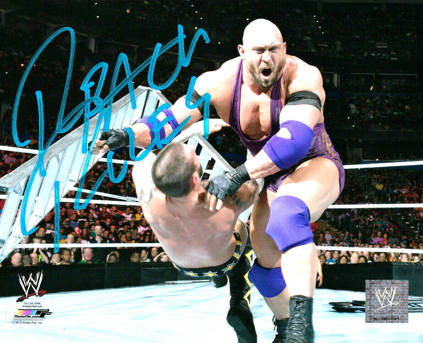 WWE RYBACK HAND SIGNED AUTOGRAPHED RYBACK RULES 8X10 Photo Poster paintingFILE WITH PROOF COA 13