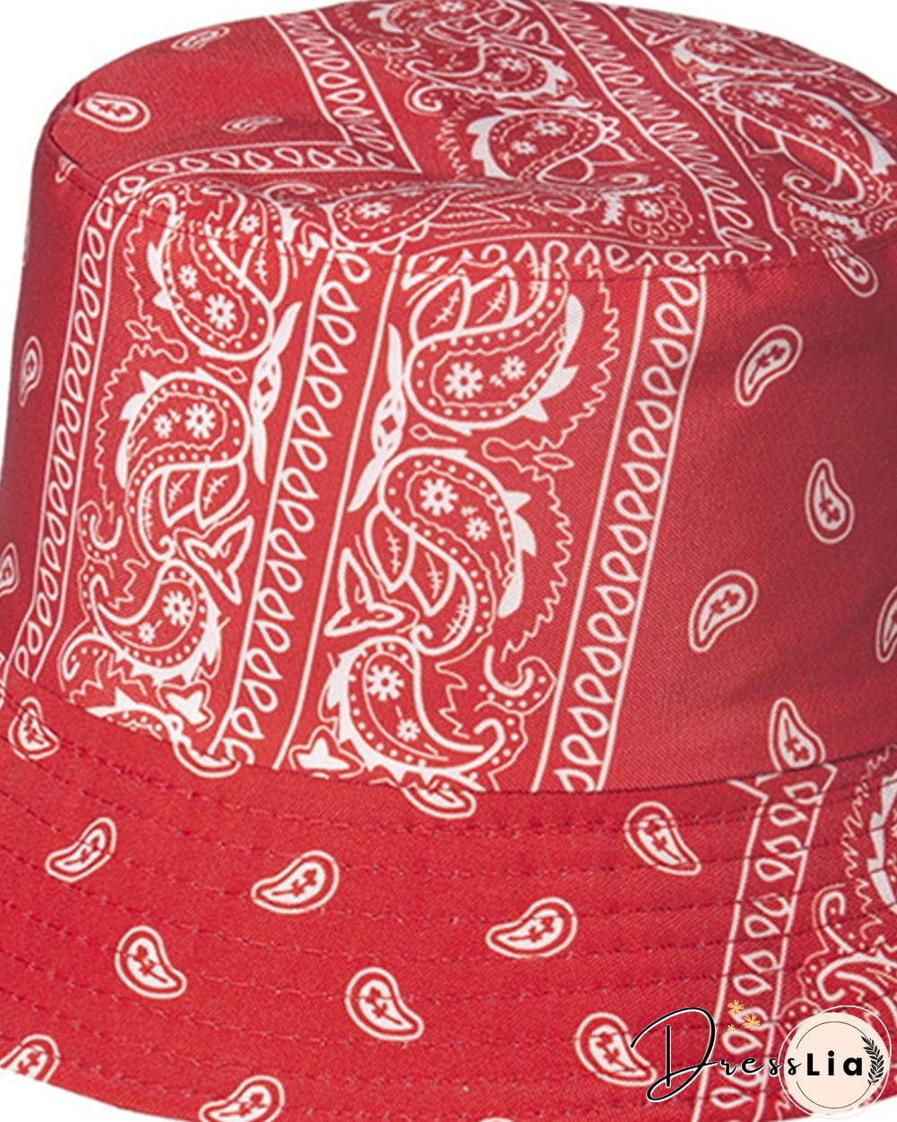 Paisley Print Bucket Hat Outdoor Sun UV Protection Casual Fishing Cap