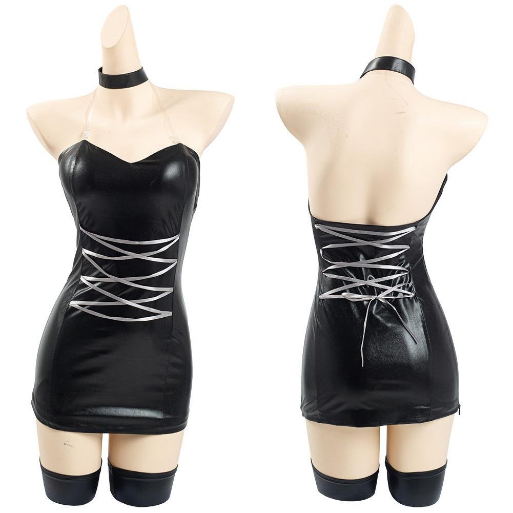 Hazbin Hotel Angel Dust Bodysuit Dress Outfits Halloween Carnival Suit Cosplay Costume