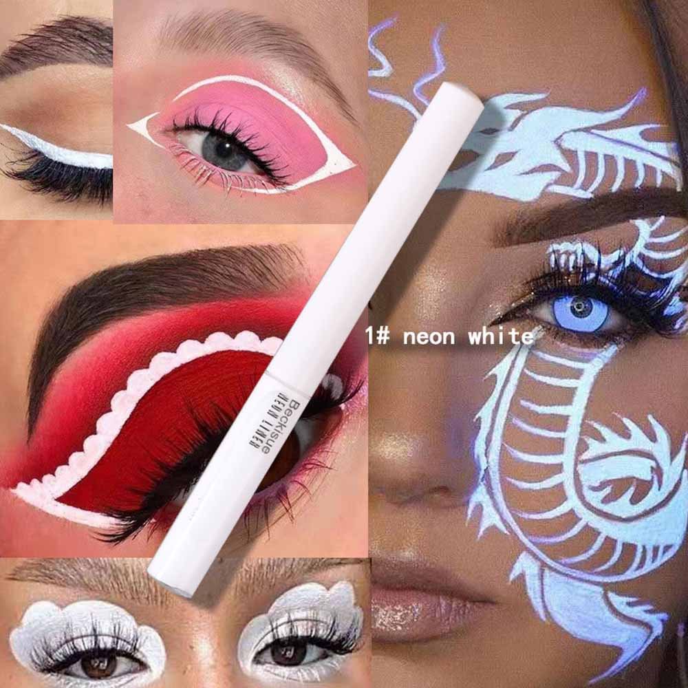 Shecustoms™ 8 Colors Popular Waterproof Neon Matte Liquid Eyeliner Pen Party Look
