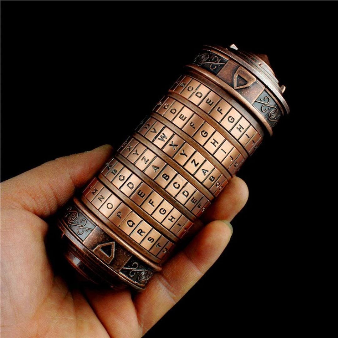 💖2023 New Year Sale🎁 Da Vinci Code Metal Cryptex Lock Letter Password