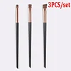 Eyeliner Eyebrow Brush Angled Flat Head Fiber Hair Brow Contour Eyeliner Fine Makeup Brushes Professional Makeup Tools 1/2/3pcs