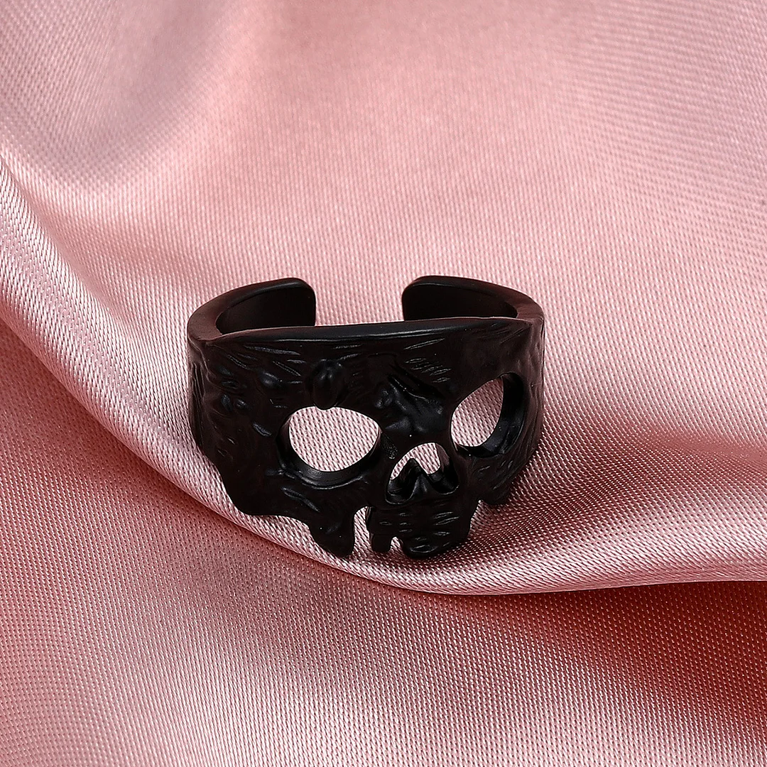 Skull Skeleton Gold-Plated Ring