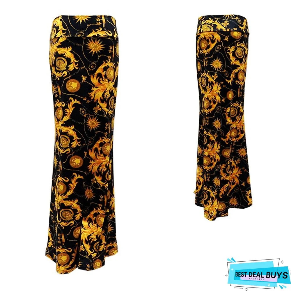 Half Skirt Women's New High Waist Elastic Bag Hip Skirt