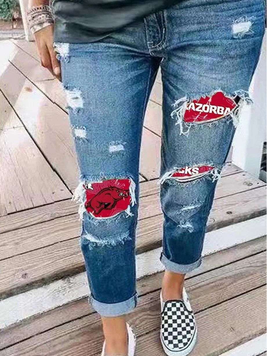 Women Bottoms Jeans Graphic