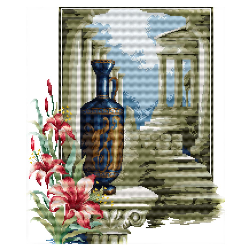 

Athens Style - 14CT Stamped Cross Stitch - 40*46CM, 501 Original