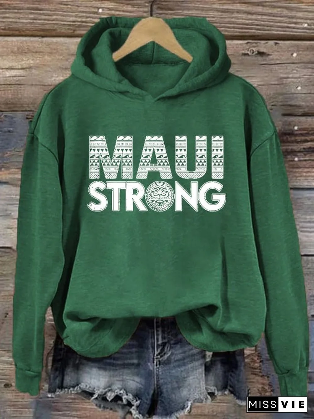 Women's Maui Strong Print Hoodie