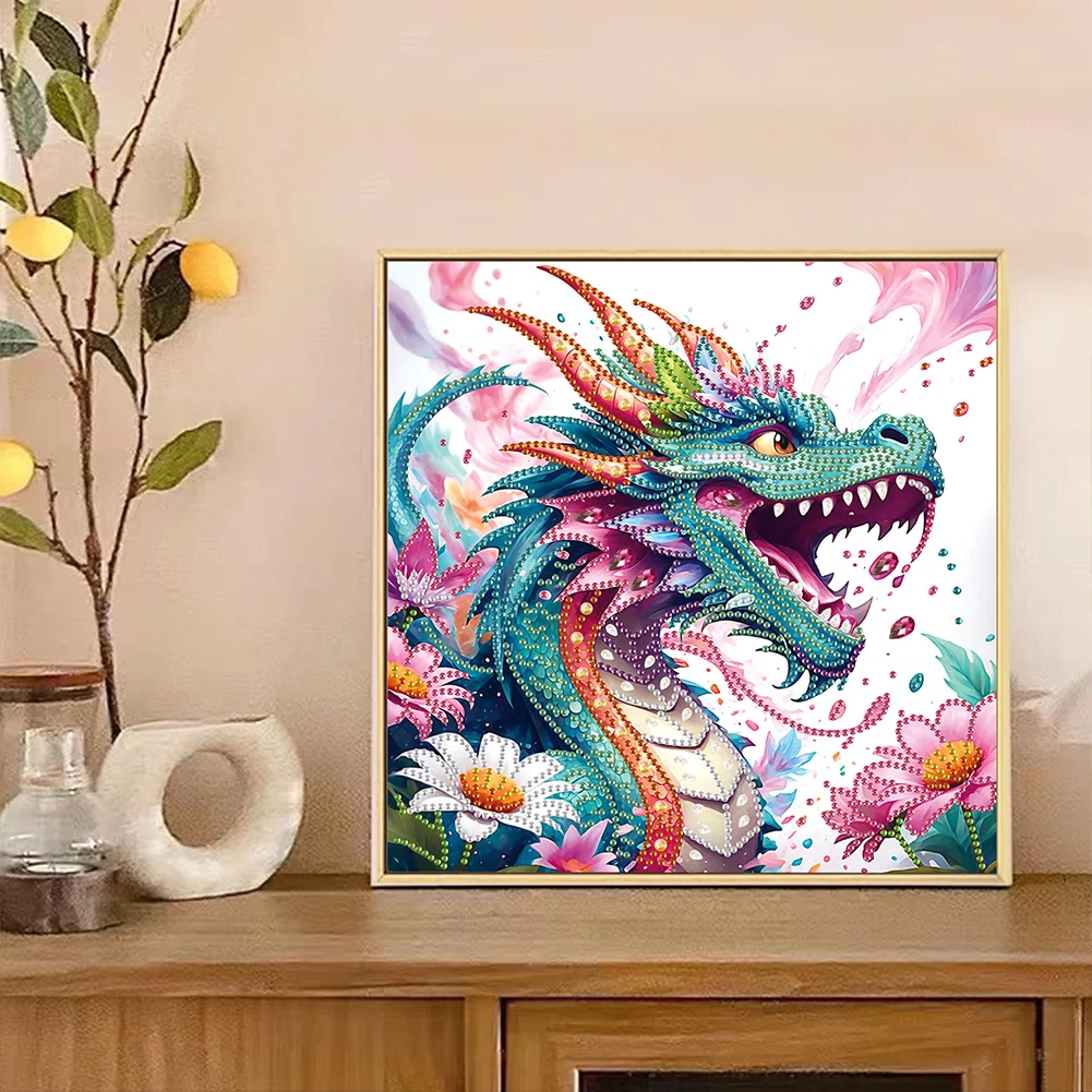 Diamond Painting - Partial Special Shaped Drill - Dragon(Canvas|30*30cm)