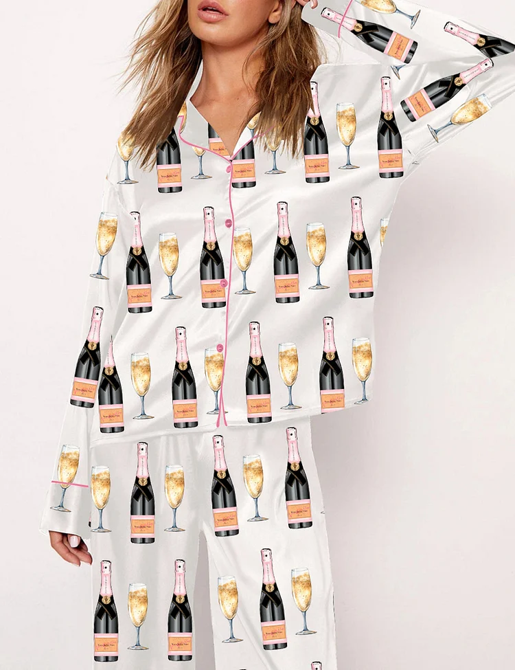 Women's Champagne Pajama Set