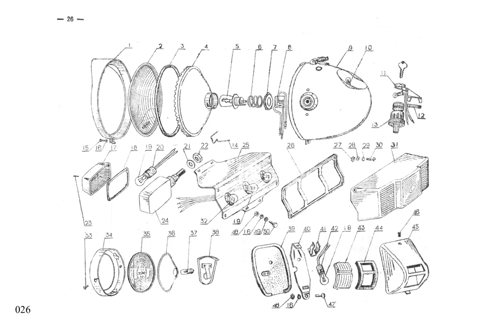 CJ750 M1 6V CATALOGUE PAGE 026