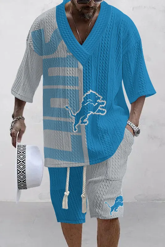 Detroit Lions Limited Edition Top And Shorts Two-Piece Suits