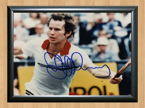 John McEnroe   Open Signed Autographed Photo Poster painting Poster Print Memorabilia A4 Size