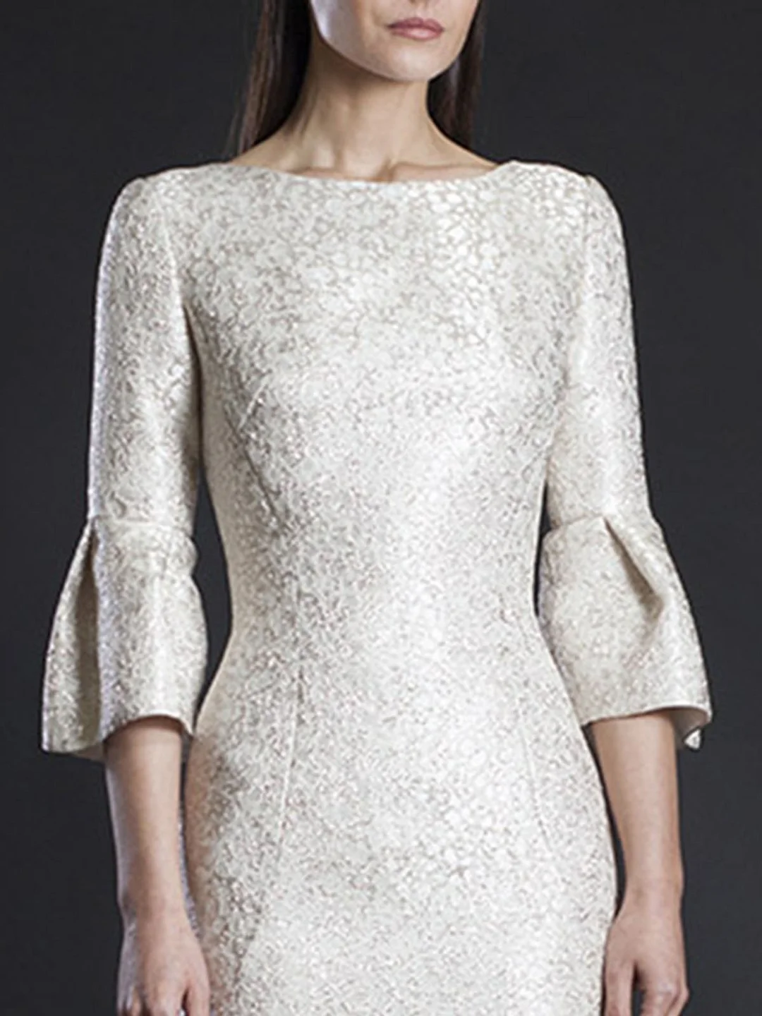 Ivory Dresses Sheath Date Elegant Dresses