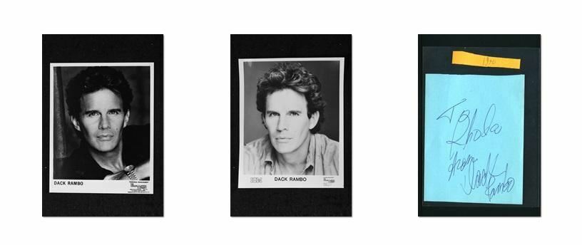 Dack Rambo - Signed Autograph and Headshot Photo Poster painting set - Another World