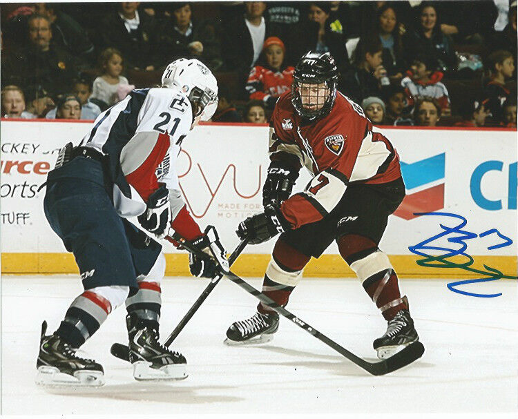 Vancouver Giants Tyler Benson Autographed Signed 8x10 WHL Photo Poster painting COA A