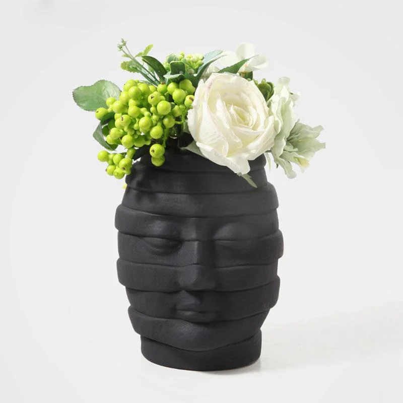 Creative Art Human Head Shape Vase