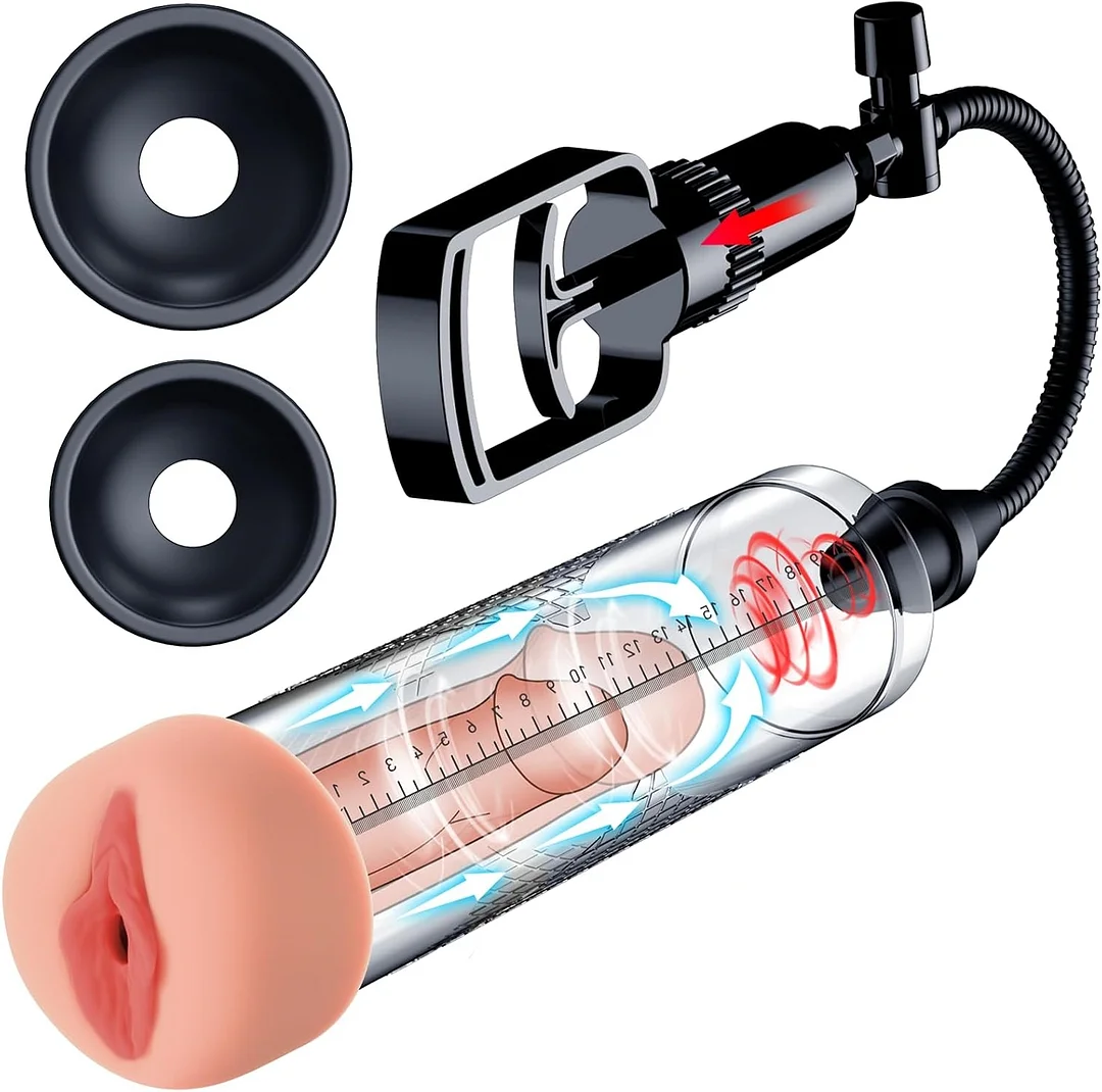 Manual Penis Vacuum Penis Extender Male Sex Toys With Pocket Pussy