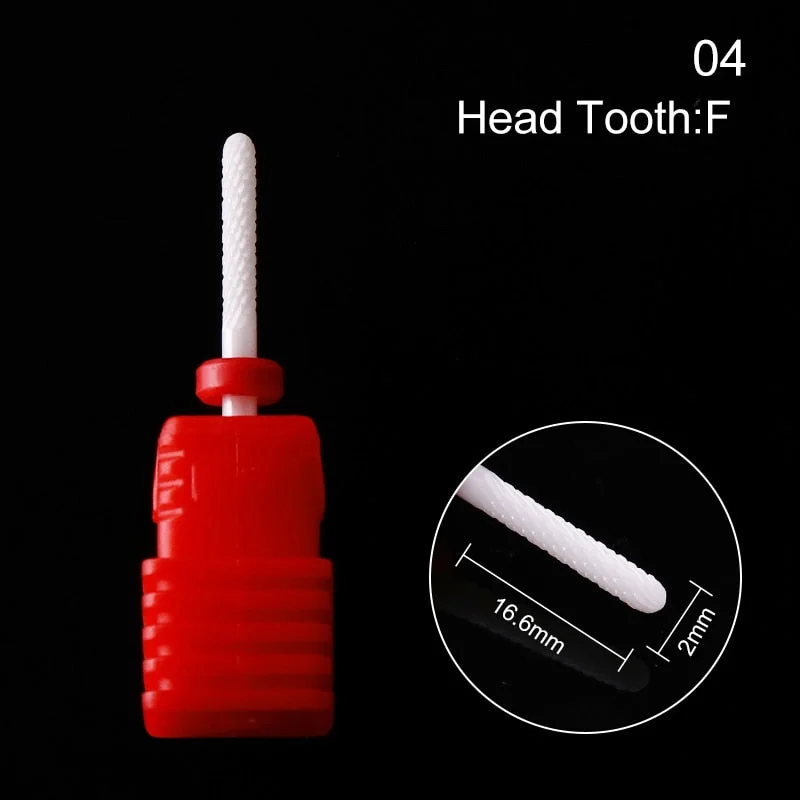 1Pc Ceramic Nail Drill Bits Nail Milling Cutter Bits Electric Drill Machine For Manicure Pedicure Equipment Accessory Tools-Nail Inspo