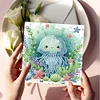 6PCS DIY Diamond Art Greeting Cards Ocean Theme Congratulations Cards & Gifts